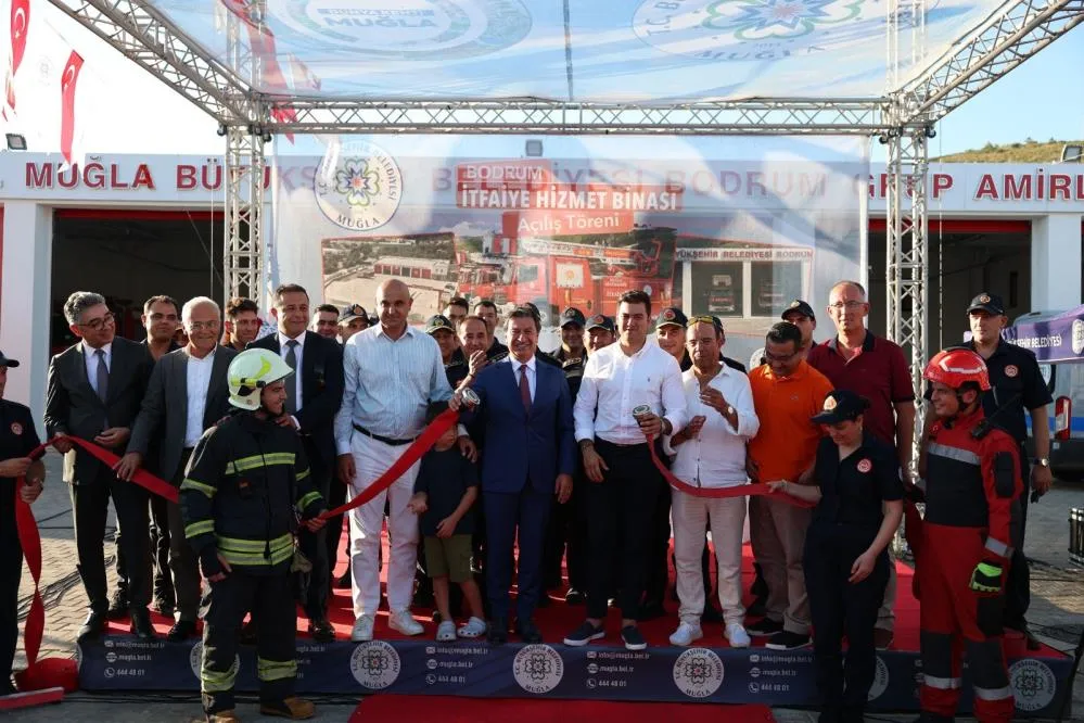  Bodrum’da yeni itfaiye hizmet binası törenle açıldı